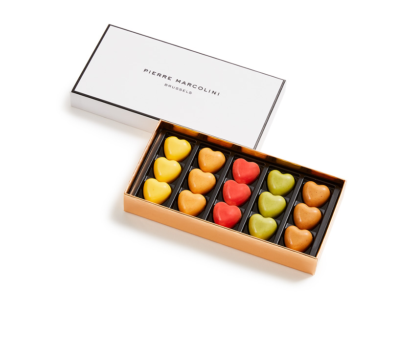 Plumier of hearts Boxes of chocolates