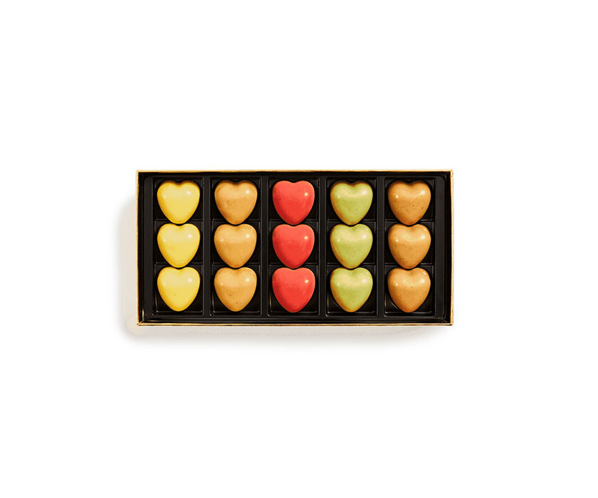 Plumier of hearts Boxes of chocolates