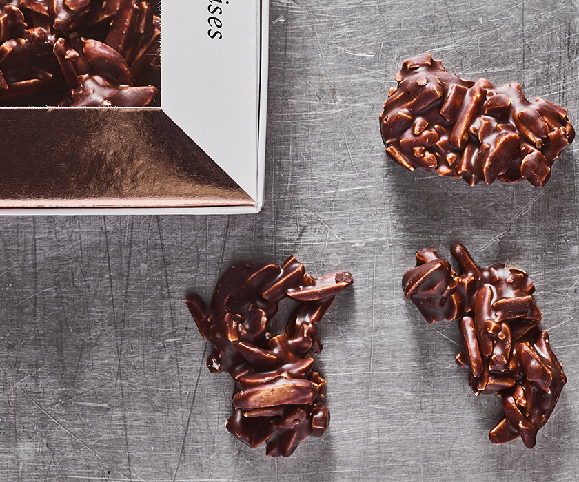 Dark chocolate rochers
