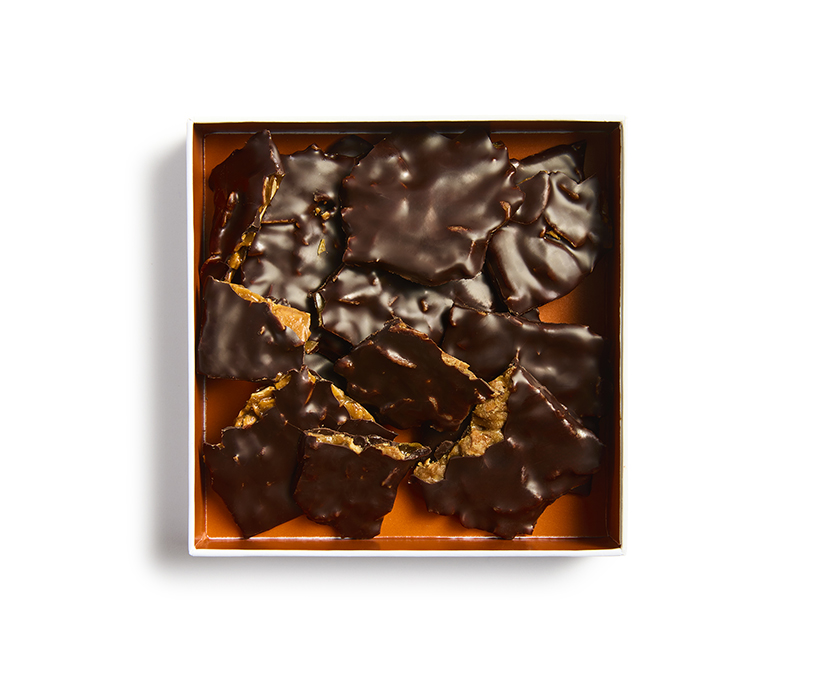 Dark chocolate croustillants