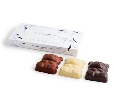 Trio of marshmallow pandas 
